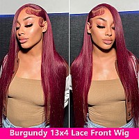 Andria Lace Front Wigs Straight Hair Glueless Lace Wigs Synthetic Long Silk Straight Natural Wig Heat Resistant Fiber Red Wig Wi