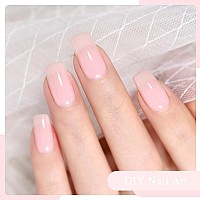 Shoyum Jelly Gel Nail Polish 15Ml Pink Jelly Gel Polish Soak Off Uv Led Jelly Pink Nail Polish For Diy Manicure Home Salon Nail