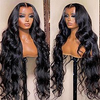 Luminary 34 Inch Body Wave Lace Front Wigs Human Hair Pre Plucked 180 Density Glueless Human Hair Wigs For Black Women 13X4 Hd