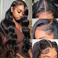 Luminary 34 Inch Body Wave Lace Front Wigs Human Hair Pre Plucked 180 Density Glueless Human Hair Wigs For Black Women 13X4 Hd