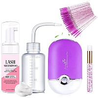 Aremod Eyelash Shampoo For Lash Extensionlash Cleaning Kit With Usb Lash Fan60Ml Lash Moussemascara Brushnose Blackhead Faci