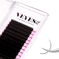 Veyes Inc Cashmere Volume Lash Extensions C Cc D Dd Ld L B J M Curl 003020 Thickness 525Mm Super Matte Black Individual Eye