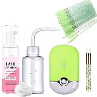 Aremod Lash Shampoo For Eyelash Extension Lash Cleanser With Usb Lash Fan60Ml Lash Moussemascara Brushnose Blackhead Facial