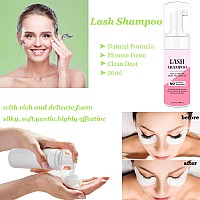 Aremod Lash Shampoo For Eyelash Extension Lash Cleanser With Usb Lash Fan60Ml Lash Moussemascara Brushnose Blackhead Facial