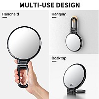 Beautifive Handheld Magnifying Mirror 10X1X Double Sided Hand Mirror With Handle 54 Small Hand Held Mirror With Adjustable