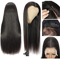 Glownina 32 Inch 13X6 Lace Front Wigs Human Hair Wigs Hd Transparent Glueless Straight Lace Front Wigs Human Hair Pre Plucked Wi