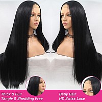 Glownina 32 Inch 13X6 Lace Front Wigs Human Hair Wigs Hd Transparent Glueless Straight Lace Front Wigs Human Hair Pre Plucked Wi