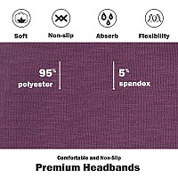 Ivaryss Headbands For Women Nonslip Premium Stretchy Head Bands Hair Accessorieswear For Yoga Fashion Working Out Travel