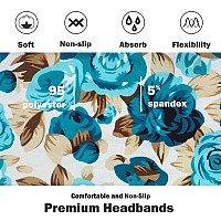 Ivaryss Headbands For Women Nonslip Premium Stretchy Head Bands Hair Accessorieswear For Yoga Fashion Working Out Travel