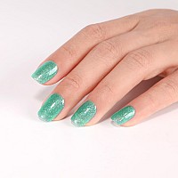 Imtiti Glitter Gel Nail Polish Sheer Shimmer Glitter Green 3 In 1 Gel Polish Color Soak Off Uv Led Spring Summer Nail Gel Polis