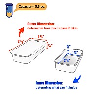 Cubic Ape Slide Top Tin Containers For Lip Balm Solid Perfume 05 Oz 16Pack Wlabels Small Empty Cosmetics Metal Boxes