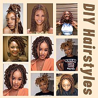 Marley Twist Braiding Hair 16 Inch 7 Packs Cuban Twist Hair Brown Springy Afro Twist Hair Pre Fluffed Spring Twist Hair Pre Stre