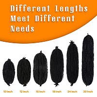 Springy Afro Twist Hair 24 Inch 3 Packs Marley Hair Pre Fluffed Spring Twist Hair Twisted Up Cuban Twist Hair Pre Separated Kink