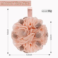 Bckeney Bath Loofah Shower Sponge Body Back Scrubber Soft Mesh Shower Puffs Exfoliating Loofa For Women Men Bath Accessories C