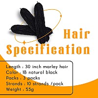 Springy Afro Twist Hair 30 Inch Pre Separated Spring Twist Crochet Hair Pre Stretched Marley Twist Braiding Hair Extensions For