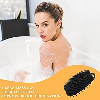 Silicone Body Scrubber Body Brush Soft Silicone Loofah Loofah Exfoliating Body Scrubber 2 In 1 Body Scrubber Shower Silicon