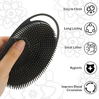 Silicone Body Scrubber Body Brush Soft Silicone Loofah Loofah Exfoliating Body Scrubber 2 In 1 Body Scrubber Shower Silicon