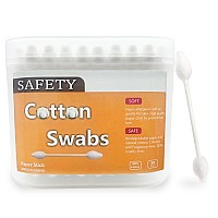 2 Packs 160Pcs Safety Cotton Swabs With Large Tip Baby Cotton Buds