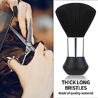 Abeillo Barber Neck Duster Brush Soft Hair Cleaning Dusting Brush For Neckline And Ears Professional Salon And Home Use Black