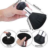 Abeillo Barber Neck Duster Brush Soft Hair Cleaning Dusting Brush For Neckline And Ears Professional Salon And Home Use Black