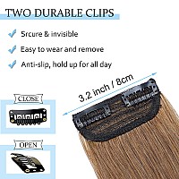 Sego 2 Pcs Short Hair Extensions Clip In Human Hair 6 Inch 20G Hairpiece Human Hair Toppers For Women With Thinning Hair Adding