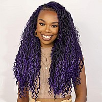 Boho Goddess Locs Crochet Hair 22 Inch 7 Packs Faux Locs Crochet Hair For Women Pre Looped Crochet Braids River Locs Crochet Hai