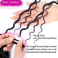 Boho Goddess Locs Crochet Hair 22 Inch 7 Packs Faux Locs Crochet Hair For Women Pre Looped Crochet Braids River Locs Crochet Hai