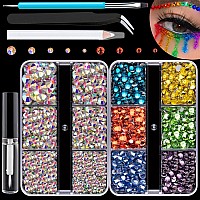 Colorful Face Gems For Makeup Set Flatback Gorgeous Ab Gemsmixedcolored Chameleon Crystals With Makeup Gluepicker Penciltwe