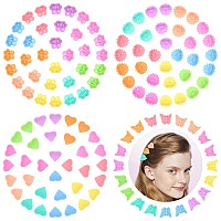 Yission Hair Accessories 200Pcs Mini Rose Butterfly Sunflower Heart Hair Clips And Claws In 9 Colors For Girls Women Scho