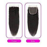 Selina Lace Closure Kinky Straight 4X4 Lace Closure Hd Lace Closure Kinky Straight Human Hair Free Part Lace Closure Hair Natura