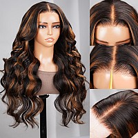 Arabella 5X6 Ready To Go Glueless Wigs Human Hair 1B30 Highlight Lace Front Wig Human Hair Pre Cut Lace 210 Density Real Pre B