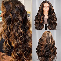 Arabella 5X6 Ready To Go Glueless Wigs Human Hair 1B30 Highlight Lace Front Wig Human Hair Pre Cut Lace 210 Density Real Pre B