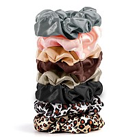 Cutebe 8 Pack Satin Hair Scrunchies For Women Hair Ties No Damage Ponytail Holders Rubber Bands Hair Accessories Gifts For Teena