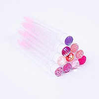 Ilaesh 10 Pcs Lash Brush Eyelash Brushes For Eyelash Extensions Spoolies Cleaning Mascara Wands Tube Diamond Disposable Makeup