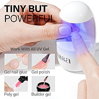 Aillsa Gel Nail Kit Short Square Nail Tips 240Pcs With 2 In 1 Nail Glue Base Coat And Nail Dehydrator Gel Manicure Full Nail Ki