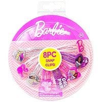 Luv Her Barbie Hair Clips For Girls Snap Clips 8 Pack Multi Color Ages 3