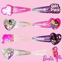 Luv Her Barbie Hair Clips For Girls Snap Clips 8 Pack Multi Color Ages 3