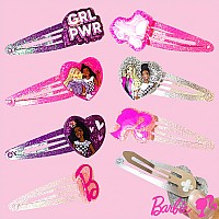 Luv Her Barbie Hair Clips For Girls Snap Clips 8 Pack Multi Color Ages 3