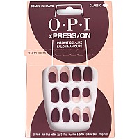 Opi Xpresson Press On Nails Up To 14 Days Of Gellike Salon Manicure Vegan Sustainable Packaging With Nail Glue Burgundy C