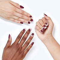 Opi Xpresson Press On Nails Up To 14 Days Of Gellike Salon Manicure Vegan Sustainable Packaging With Nail Glue Burgundy C