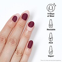 Opi Xpresson Press On Nails Up To 14 Days Of Gellike Salon Manicure Vegan Sustainable Packaging With Nail Glue Burgundy C