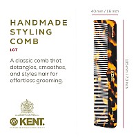 Kent 16T Fine And Wide Tooth Combbeard Hair Mustache And Detangling Comb For Men And Women