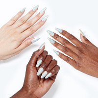 Opi Xpresson Press On Nails Up To 14 Days Of Gellike Salon Manicure Vegan Sustainable Packaging With Nail Glue Long Silve