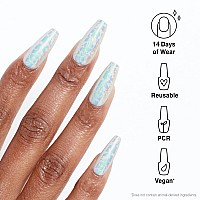 Opi Xpresson Press On Nails Up To 14 Days Of Gellike Salon Manicure Vegan Sustainable Packaging With Nail Glue Long Silve