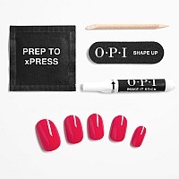 Opi Xpresson Press On Nails Up To 14 Days Of Wear Gellike Salon Manicure Vegan Sustainable Packaging With Nail Glue Shor