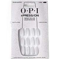 Opi Xpresson Press On Nails Up To 14 Days Of Gellike Salon Manicure Vegan Sustainable Packaging With Nail Glue Long White