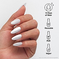 Opi Xpresson Press On Nails Up To 14 Days Of Gellike Salon Manicure Vegan Sustainable Packaging With Nail Glue Long White