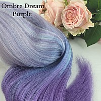 Leticia Ombre Dream Purple Braiding Hair Pre Stretched Kanekalon Braiding Hair