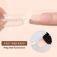 Gaoy Poly Gel Set Nail Extension Gel Kit 6 Classic Colors Pink Nude Black Builder Gel Nail Enhancement Gel For Nail Art Diy