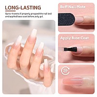 Gaoy Poly Gel Set Nail Extension Gel Kit 6 Classic Colors Pink Nude Black Builder Gel Nail Enhancement Gel For Nail Art Diy